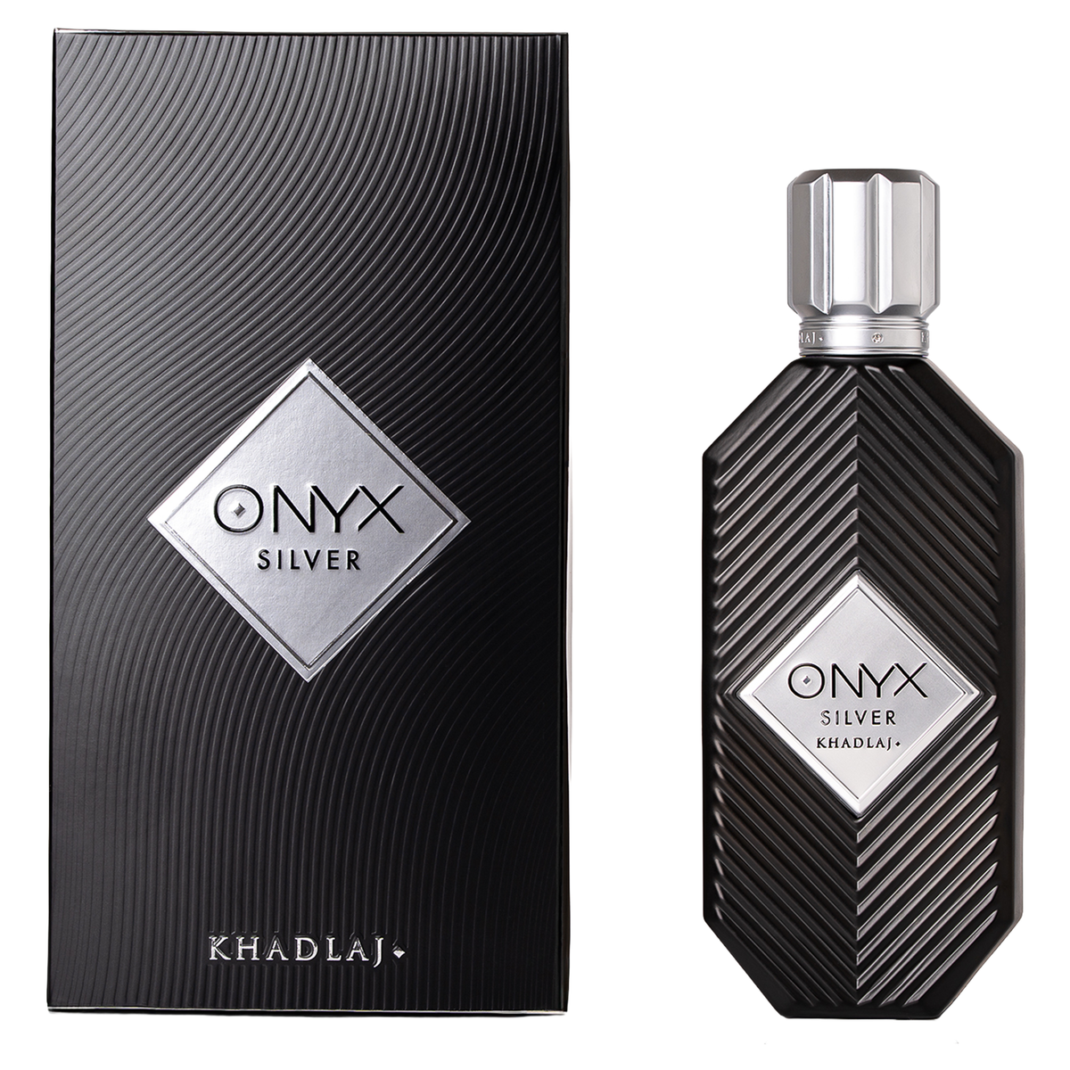Khadlaj Onyx SILVER EDP for Men 3.4 Oz 100 Ml
