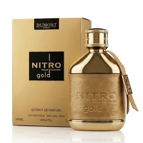 Dumont Nitro Gold Extrait De Parfum for Men 3.4 fl oz New In Box