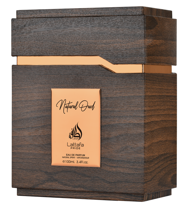Lattafa Pride Natural Oud for Unisex Eau de Parfum Spray, 3.4 Ounce / 100 Ml