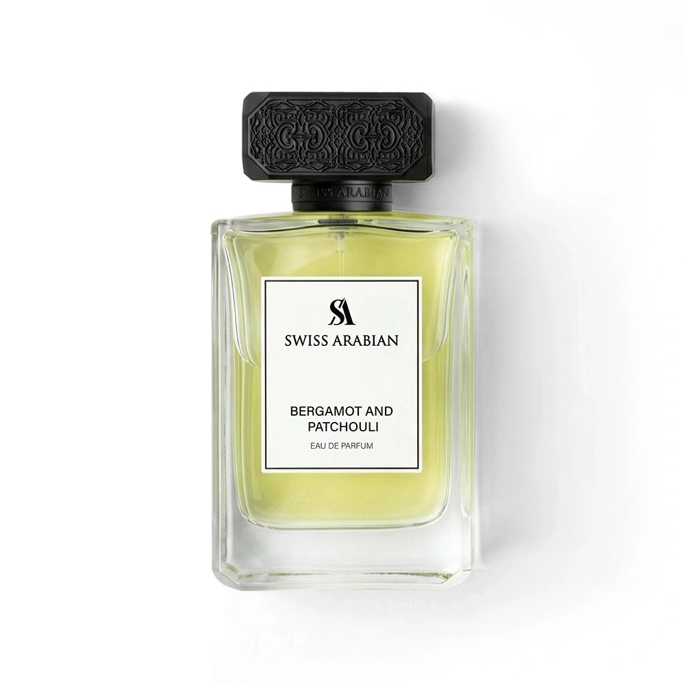 Swiss Arabian Bergamot & Patchouli Men EDP 3.4oz perfume bottle