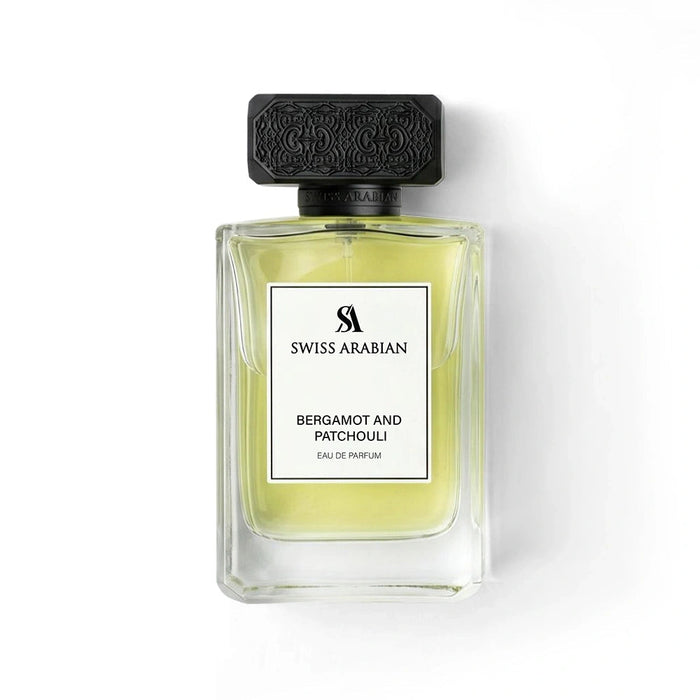 Swiss Arabian Bergamot & Patchouli Men EDP 3.4oz perfume bottle