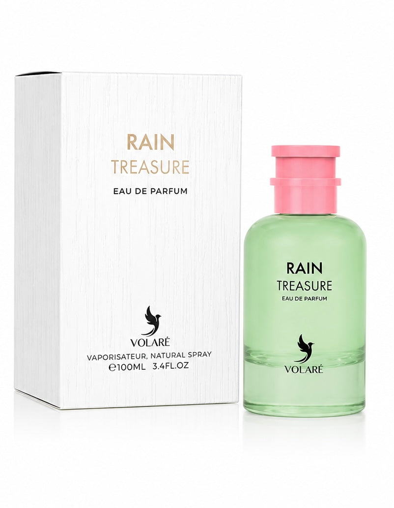 Rain Treasure Eau De Parfum By Volare 3.4oz / 100 (Rain Tea) Perfume Spray