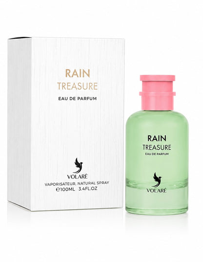 Rain Treasure Eau De Parfum By Volare 3.4 oz / 100 (Rain Tea) Perfume Spray
