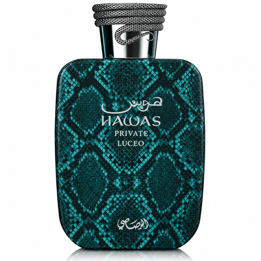 Rasasi Hawas Private Luceo Extrait de Parfum 3.4oz 100ml bottle