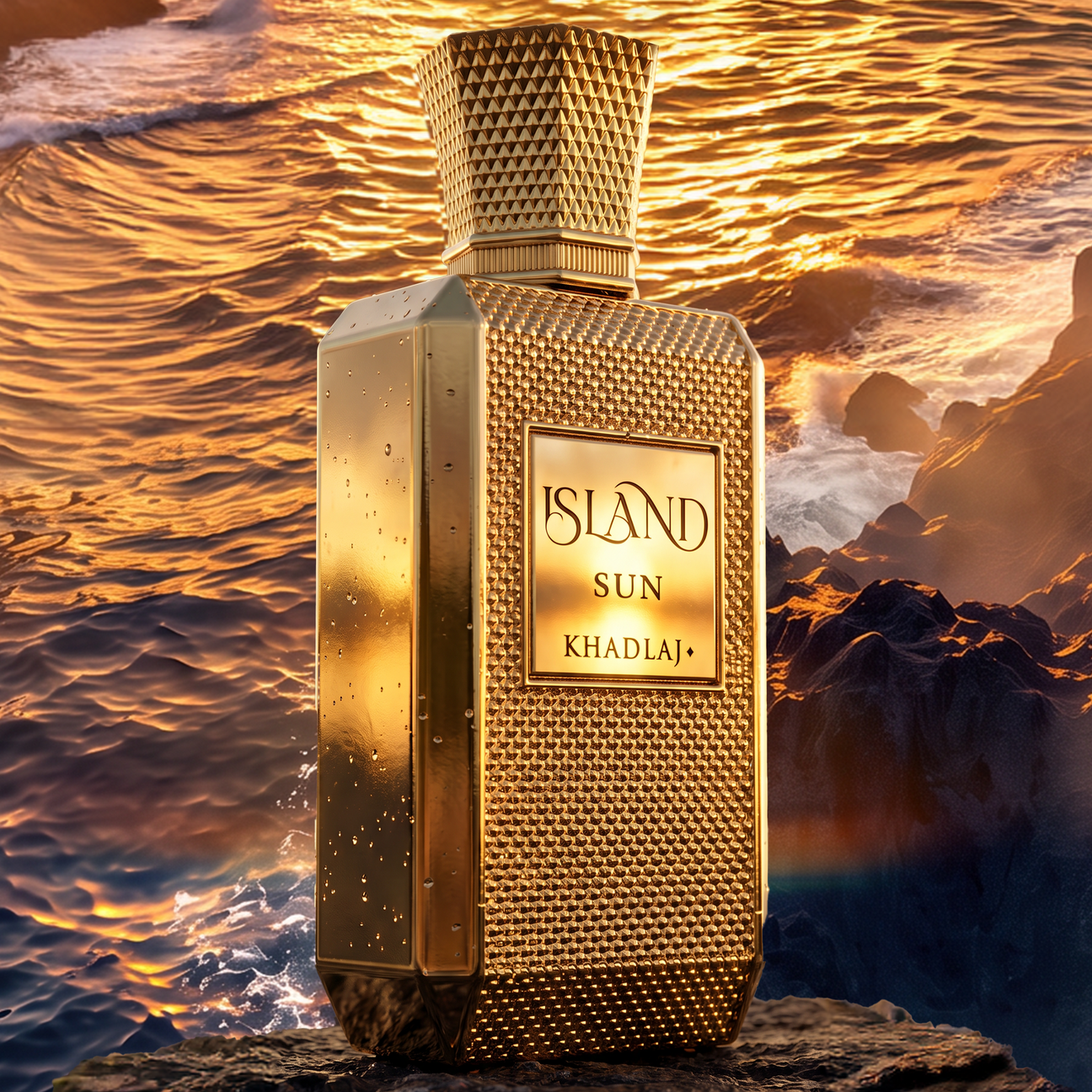 Khadlaj Island Sun for Unisex Eau de Parfum Spray, 3.4 Oz | 100 Ml