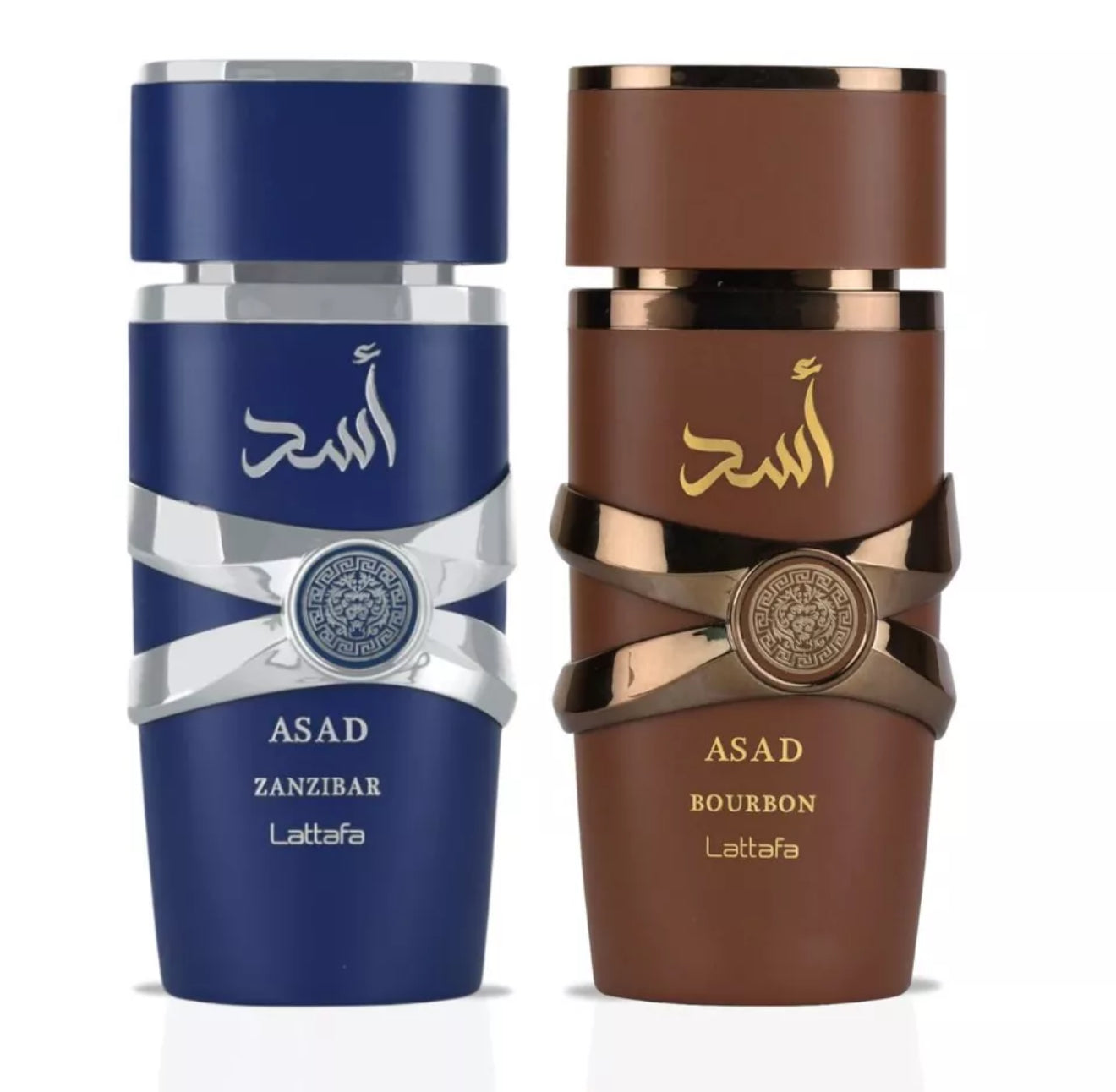 Asad Zanzibar & Asad Bourbon EDP Sprays 100ML (3.4 OZ) By Lattafa (BUNDLE)