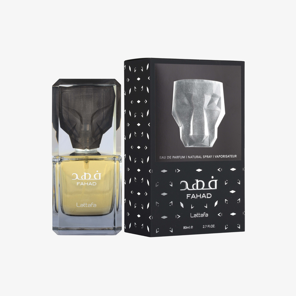 Lattafa Fahad Men EDP 3.4oz perfume bottle