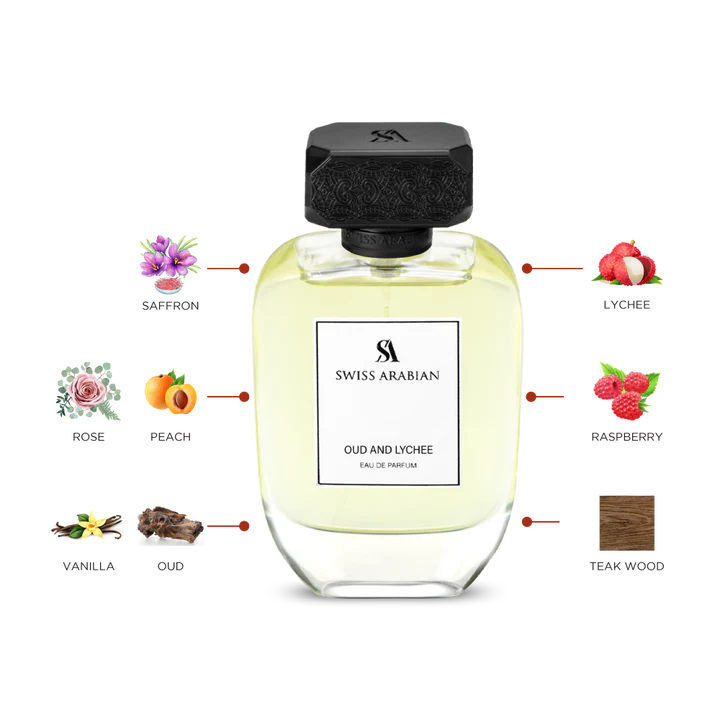 Oud & Lychee by Swiss Arabian – Eau de Parfum 3.4 oz / 100 ml