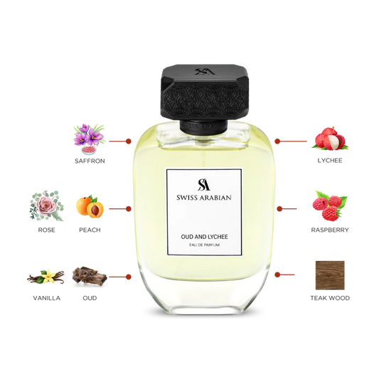 Oud & Lychee by Swiss Arabian – Eau de Parfum 3.4 oz / 100 ml