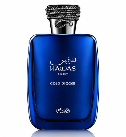 HAWAS GOLD DIGGER Rasasi Eau De Parfum spray 3.4 Oz | 100 Ml