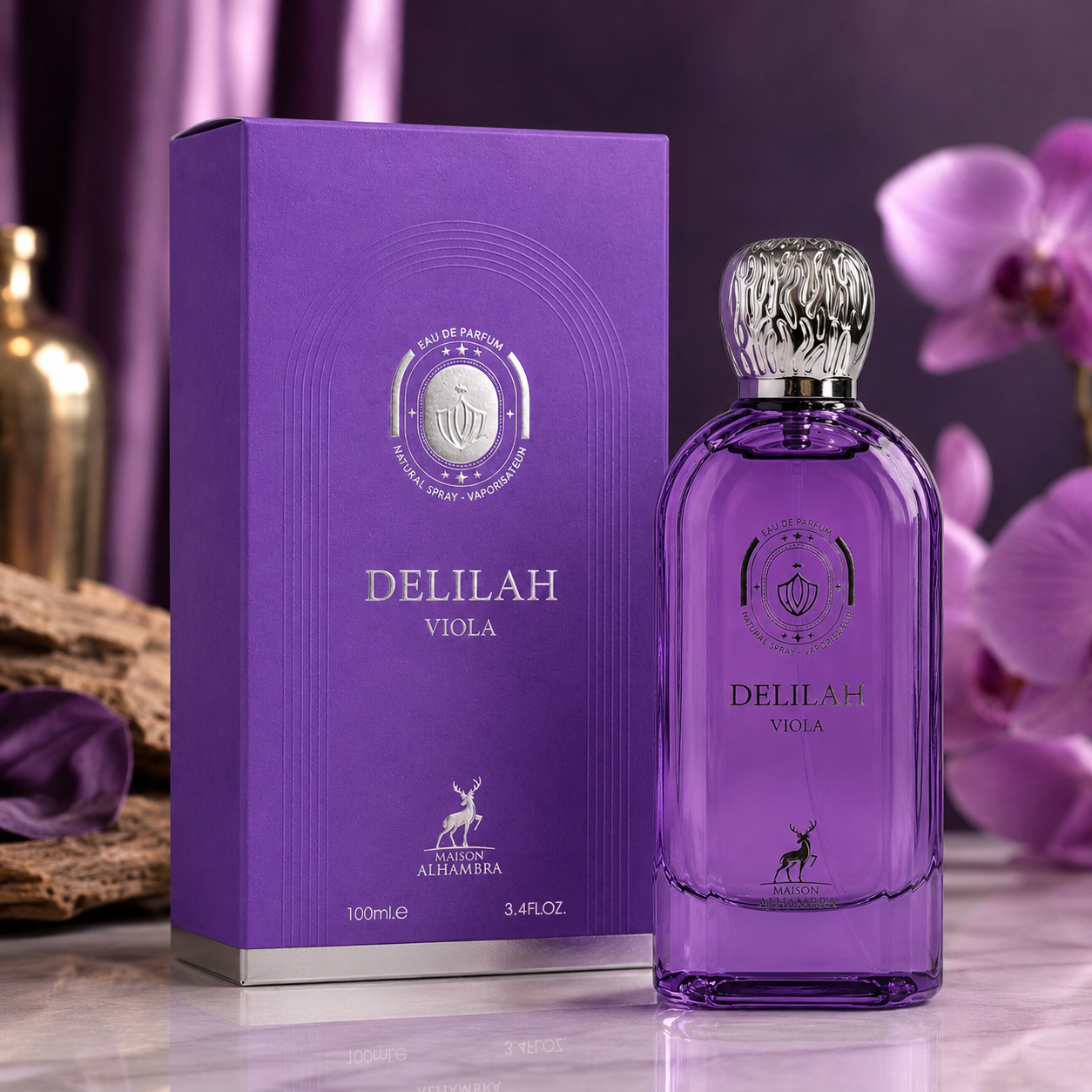 Delilah Viola by Maison Alhambra Eau De Parfum 3.4 Oz | 100 Ml