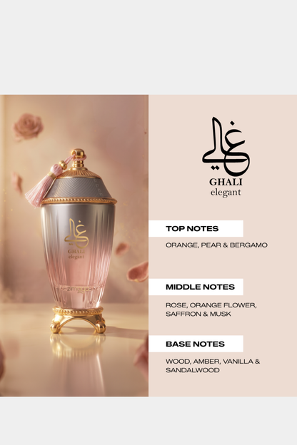 Zimaya Ghali Elegant Women EDP 3.4oz perfume bottle