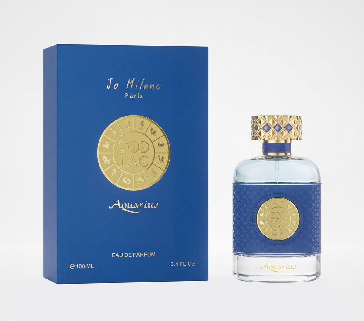 ZODIAC AQUARIUS BY JO MILANO PARIS 3.4 OZ/100 ML EDP SPRAY