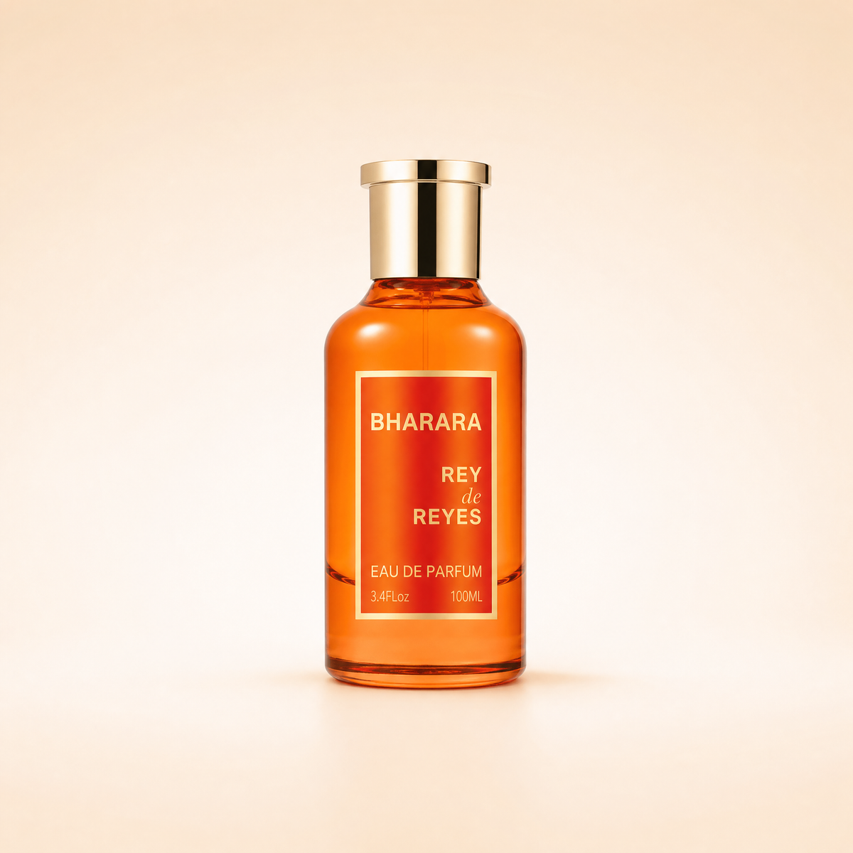 Bharara Rey de Reyes Orange Men EDP 3.4oz perfume bottle