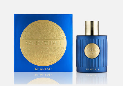 Khadlaj Azure Velvet Extrait de Parfum Packaging 100ml