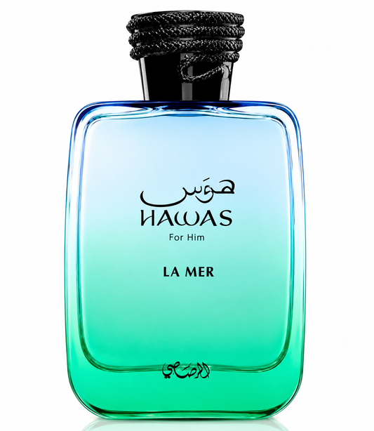 HAWAS LA MER Rasasi Eau De Parfum Spray 3.4 Oz | 100 Ml