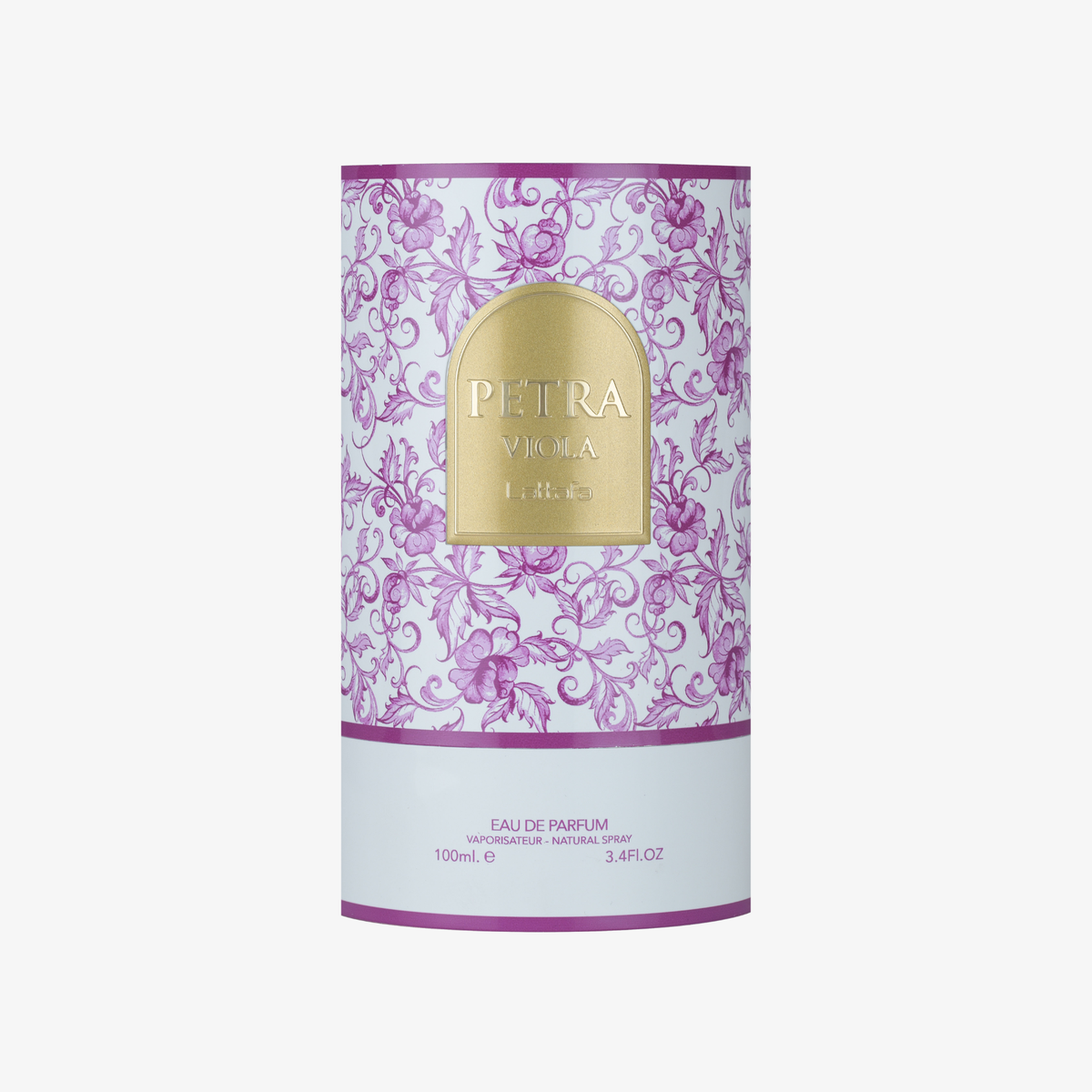 Lattafa Petra Viola Unisex EDP 3.4oz perfume bottle