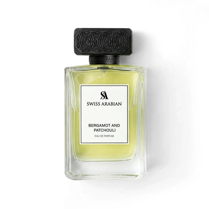 Swiss Arabian Bergamot & Patchouli Men EDP 3.4oz perfume bottle
