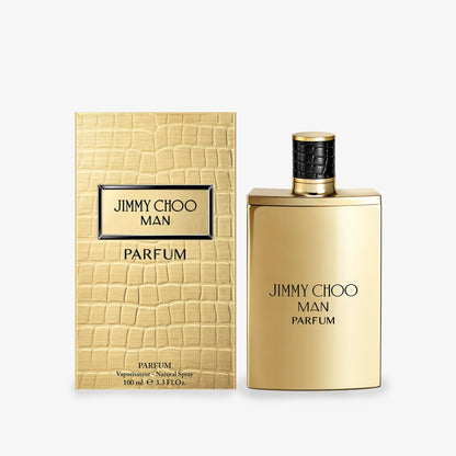 Jimmy Choo Man Parfum bottle with retail packaging box