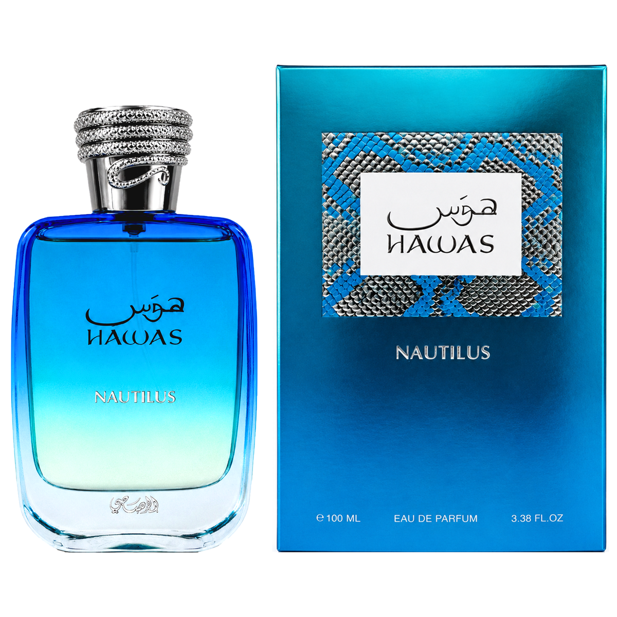 RASASI HAWAS NAUTILUS EAU DE PARFUM FOR MEN 3.4 Oz  /100 Ml