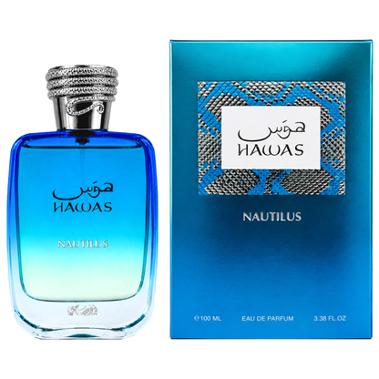 Rasasi Hawas Nautilus Men EDP 3.4oz perfume bottle