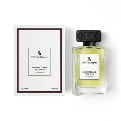 Swiss Arabian Bergamot & Patchouli Men EDP 3.4oz perfume bottle