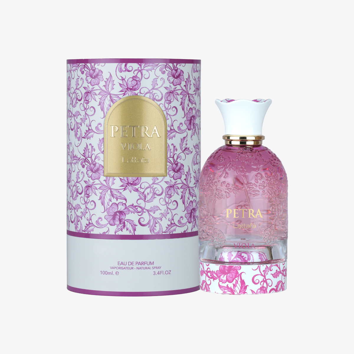 Lattafa Petra Viola Unisex EDP 3.4oz perfume bottle