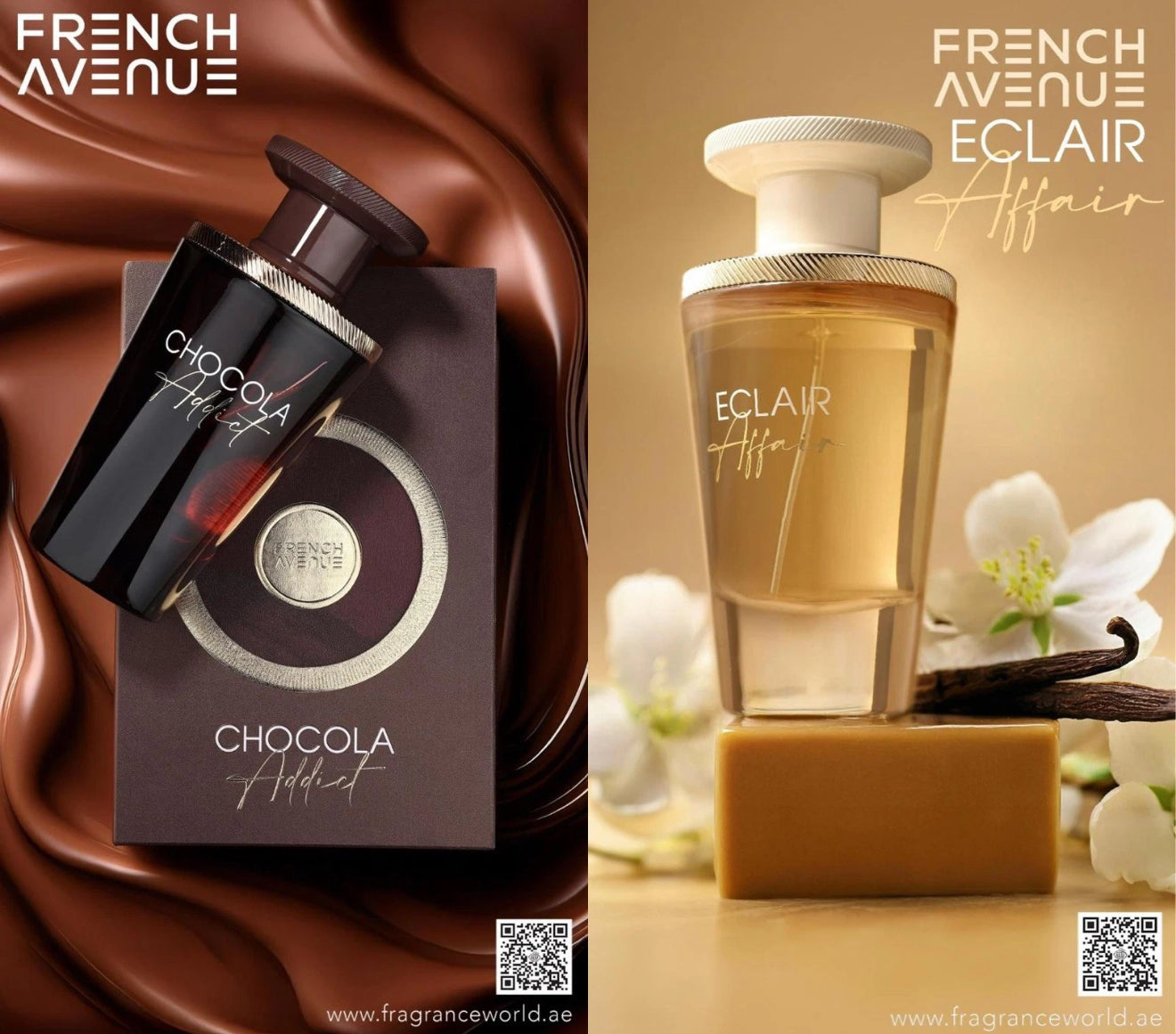 CHOCOLA ADDICT + ECALIR AFFAIR COMBO PACK 2  Edp Spray 100ml FAST SHIPPING 🍫🍰