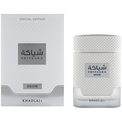 Khadlaj Shiyaaka Snow Eau de Parfum 3.4oz 100ml men's bottle