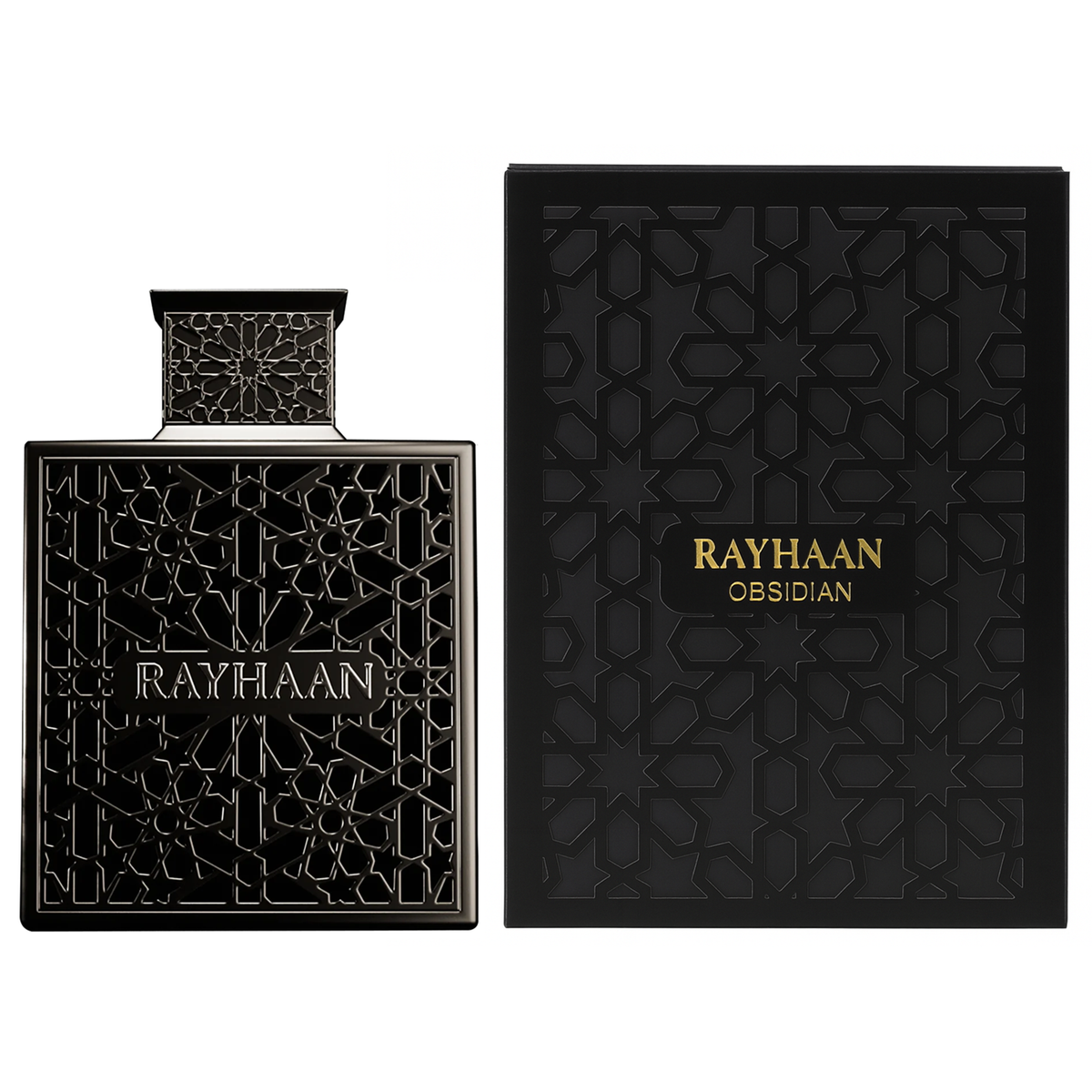 RAYHAAN OBSIDIAN EAU DE PARFUM FOR MEN 3.4 oz 100 ml