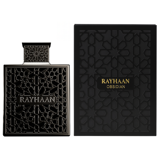RAYHAAN OBSIDIAN EAU DE PARFUM FOR MEN 3.4 oz 100 ml