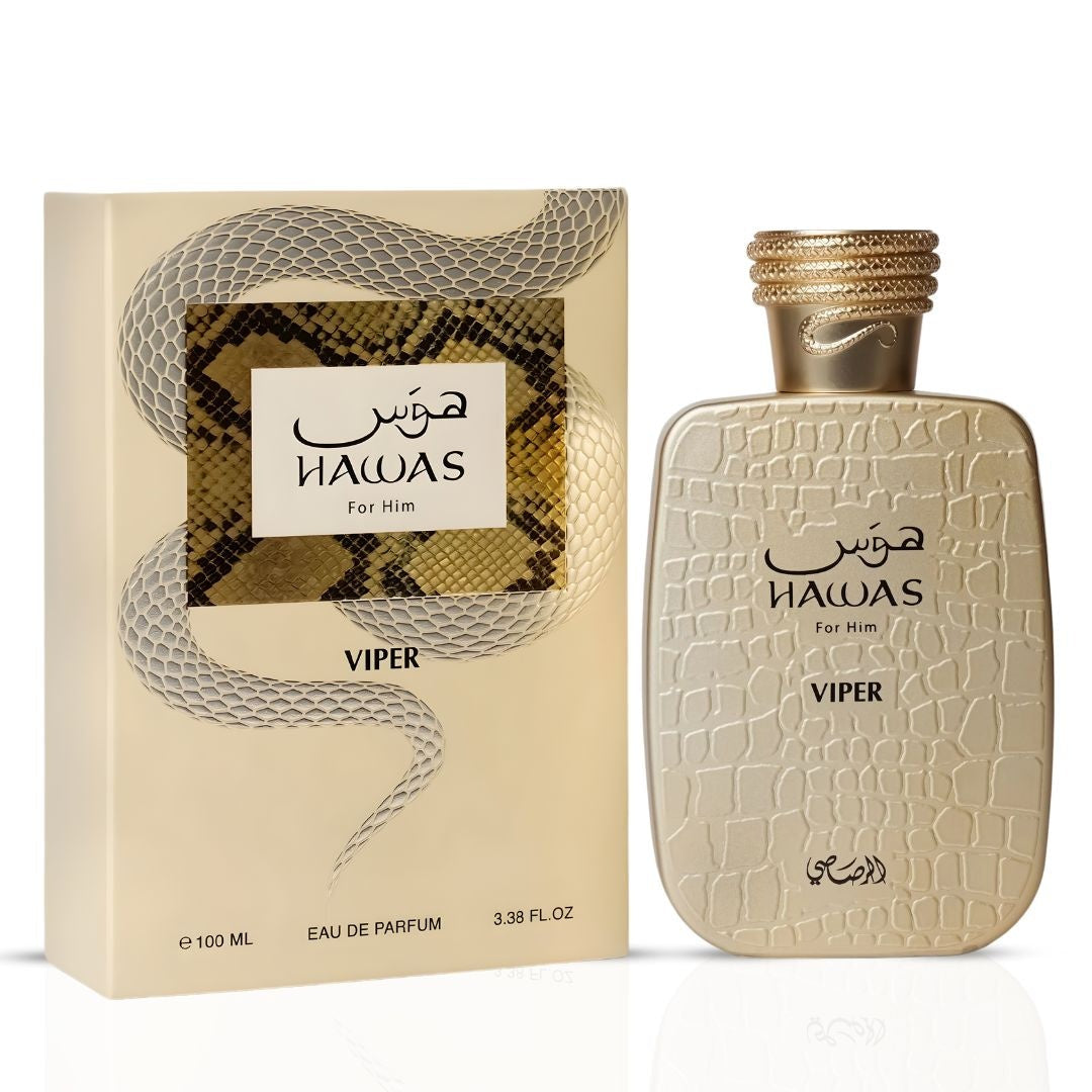 Hawas Viper Eau De Parfum Spray 100ml (3.4 Oz) By Rasasi