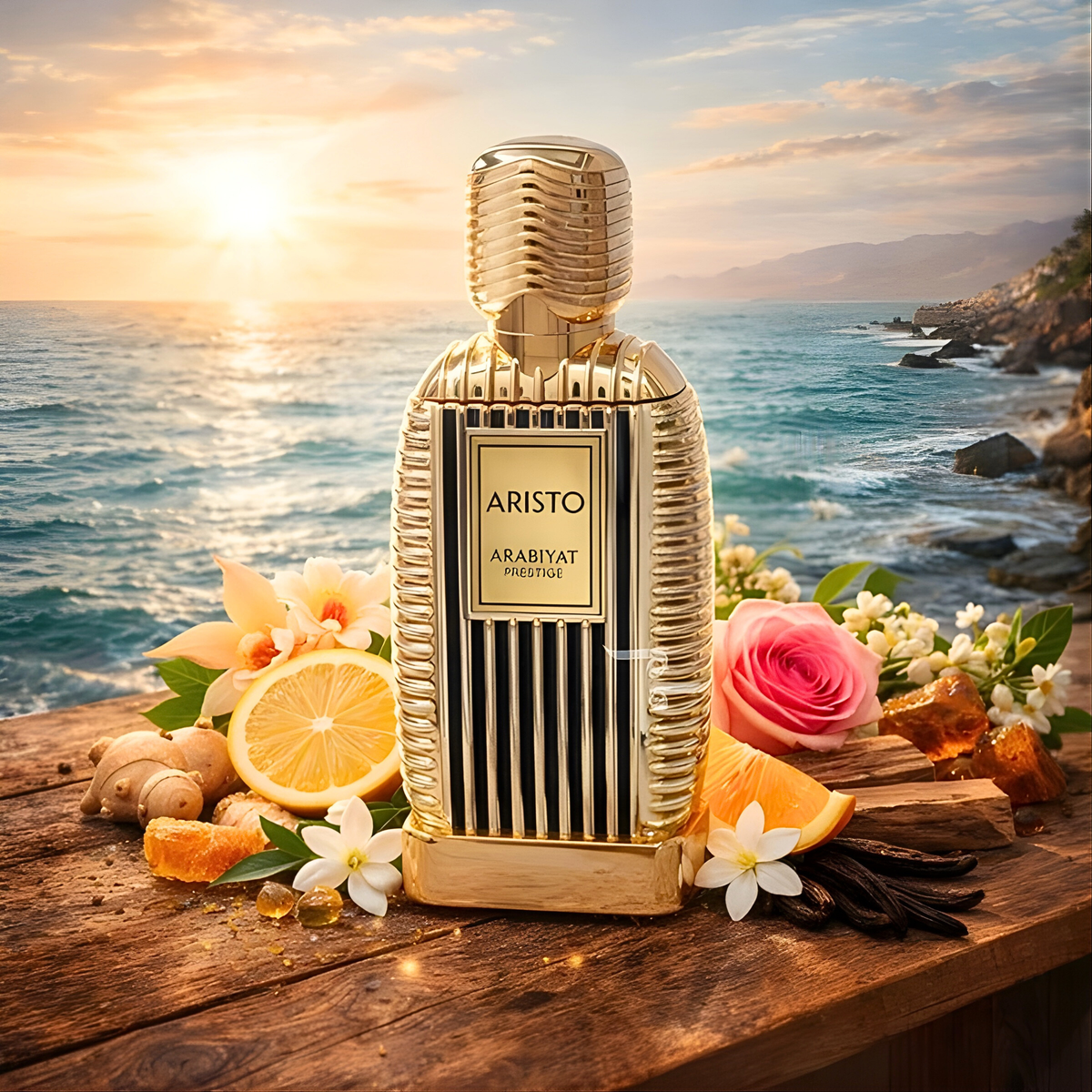 ARABIYAT PRESTIGE ARISTO EAU DE PARFUM SPRAY UNISEX 3.4 Oz / 100 ml INGENIOUS GINGER DUPE