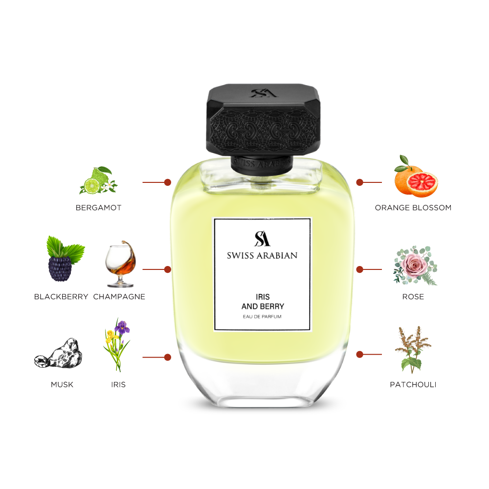 Swiss Arabian Iris and Berry by Swiss Arabian Eau De Parfum Spray 3.4 oz (Women)