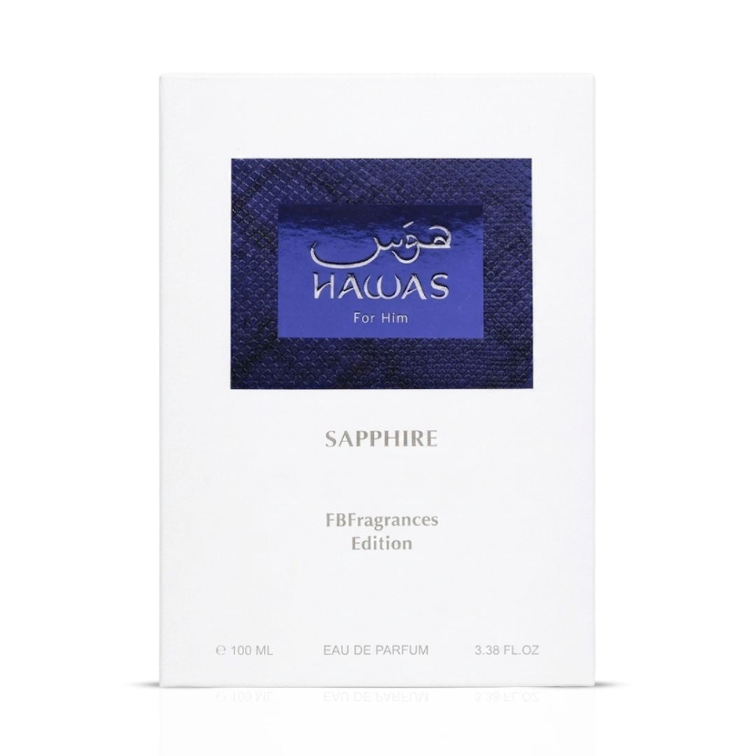 Hawas Sapphire X FBFragrances Edition Eau De Parfum Spray 100ml (3.4 Oz) By Rasasi