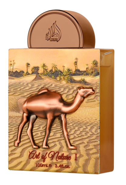 Art of Nature I by Lattafa Pride Eau de Parfum 3.4oz bottle side view