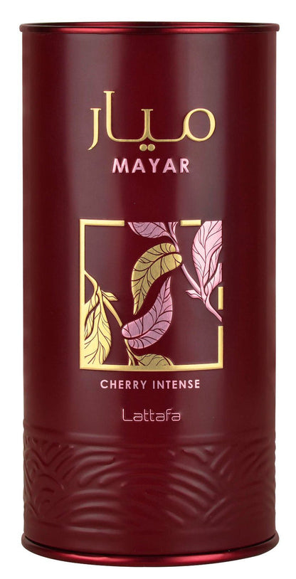 Lattafa Mayar Cherry Intense Eau de Parfum 3.4oz bottle side view, Unisex