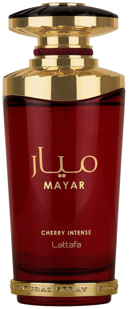 Lattafa Mayar Cherry Intense Eau de Parfum 3.4oz box packaging, Unisex