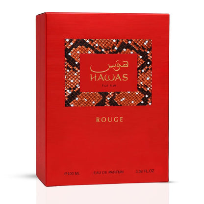 Rasasi Hawas Rouge Eau de Parfum 3.4oz/100ml bottle