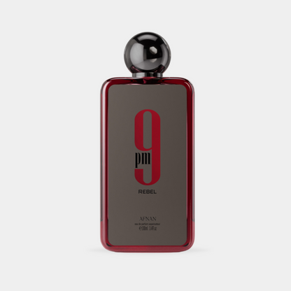 Afnan 9PM Rebel Eau de Parfum 3.4oz box packaging, Unisex