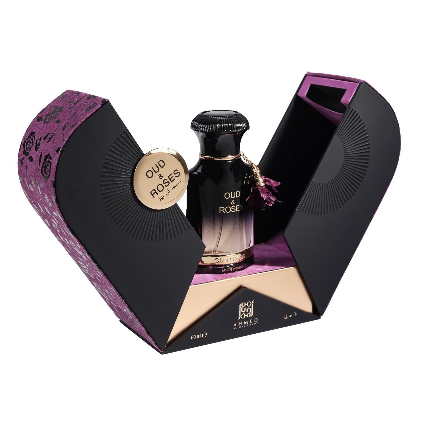 Oud and Roses Ahmed Al Maghribi 60mL 2 Oz Perfume Spray Extrait De Parfum