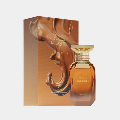 Afnan Delicious Bouquet Eau de Parfum 2.7oz/80ml box and bottle