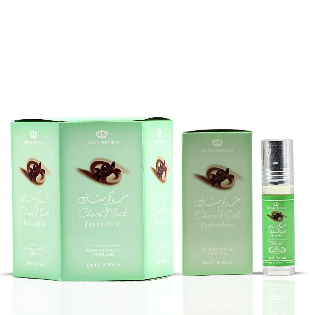 Choco Musk Pistachio Perfume Oil CPO 6ML (0.2 OZ) By Al Rehab (Box Of 6)