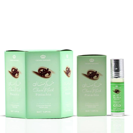 Choco Musk Pistachio Perfume Oil CPO 6ML (0.2 OZ) By Al Rehab (Box Of 6)
