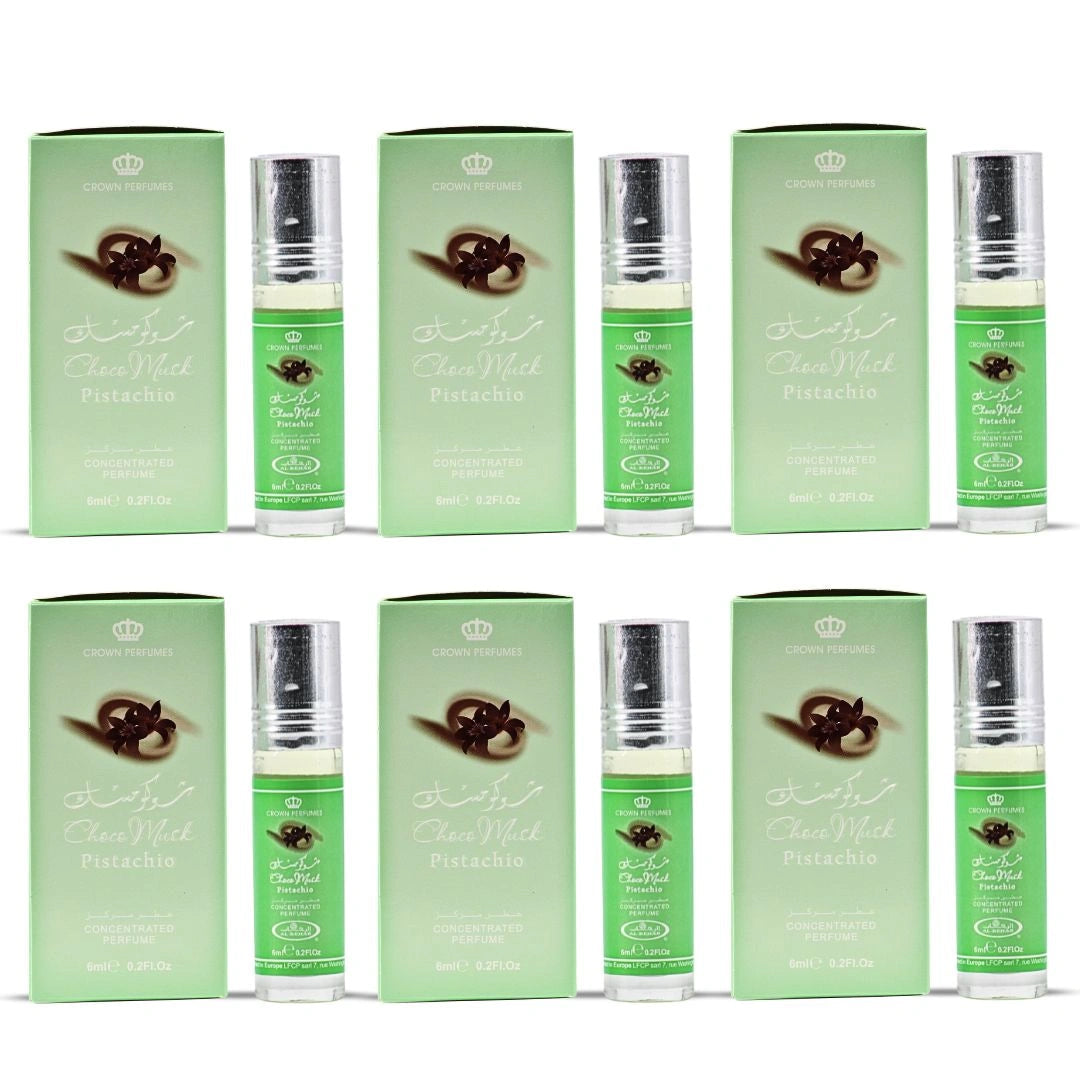 Choco Musk Pistachio Perfume Oil CPO 6ML (0.2 OZ) By Al Rehab (Box Of 6)
