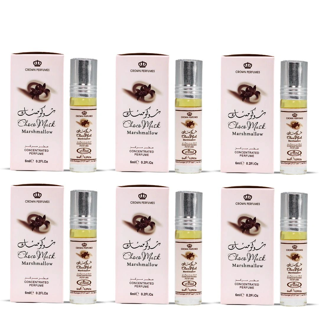 Choco Musk Marshmallow Perfume Oil CPO 6ML (0.2 OZ) By Al Rehab (Box Of 6)