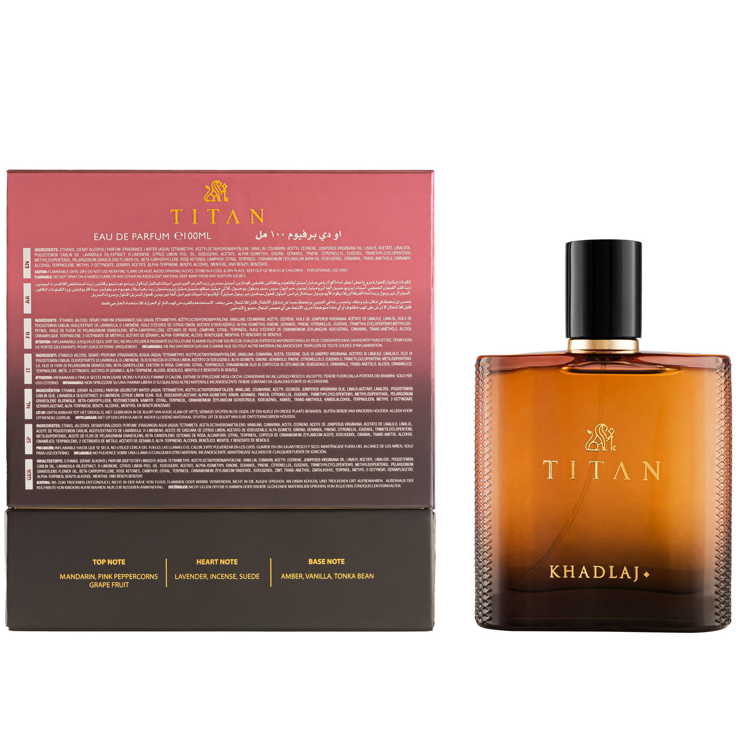 Khadlaj Titan Eau de Parfum for Men 3.4 /100 Ml