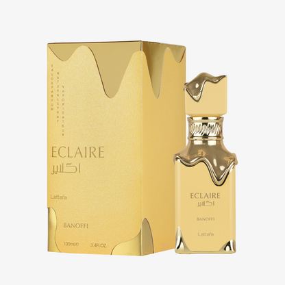 Lattafa Eclaire Banoffi EDP 100ml fragrance bottle