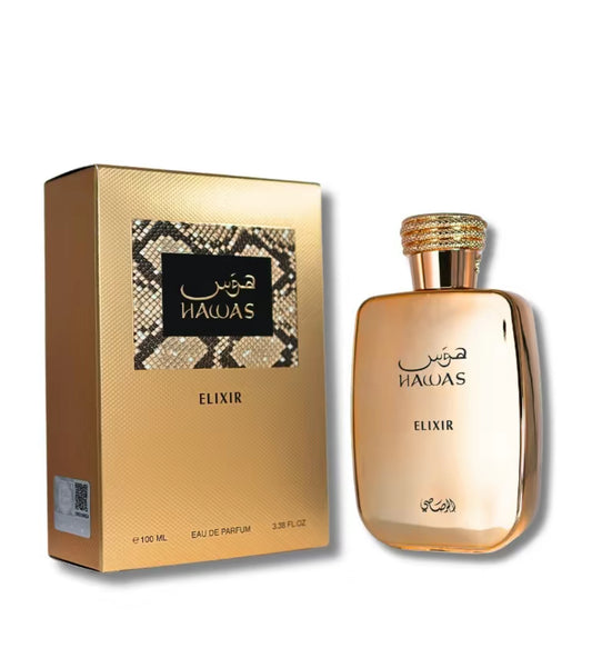 Hawas Elixir Eau De Parfum Spray 3.3oz (100ml) FAST SHIPPING US 🇺🇸