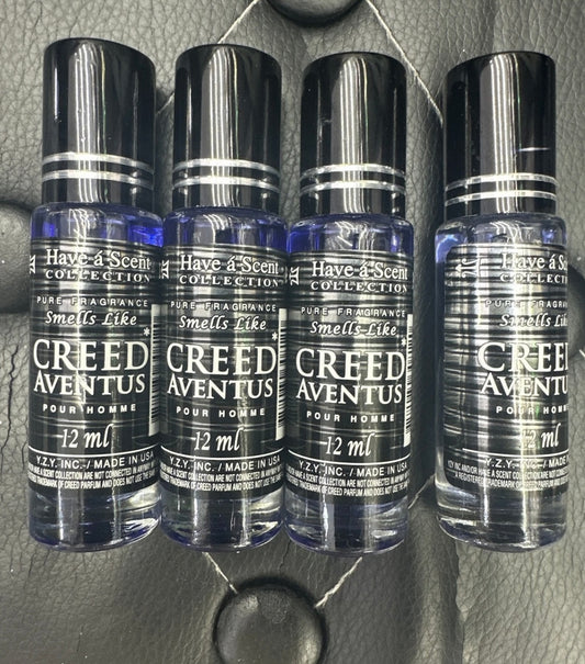 Creed Aventus By Y.Z.Y/Have A Scent Men 12ML Rollerball Cologne New 4 Pc x 12 ml